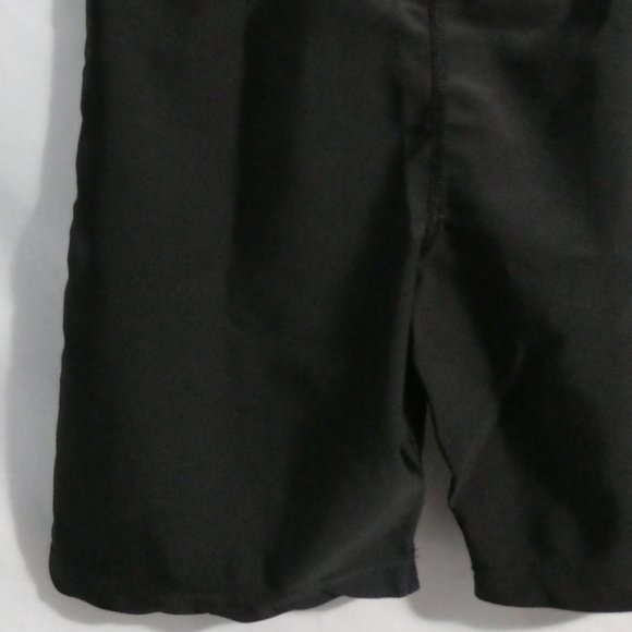 CHARGED small tight black stretchable shorts, fluorecent green stitched sides - Picture 7 of 9